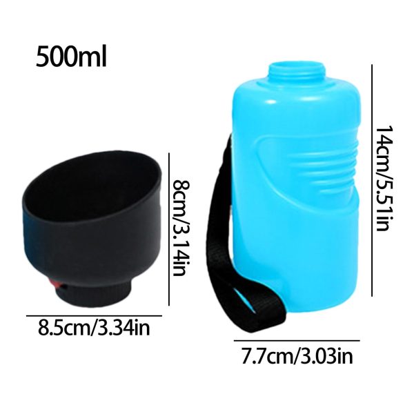 Dimensioni borraccia portatile per cani 500ml